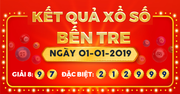 Xổ số Bến Tre ngày 1 tháng 1