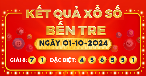 Xổ số Bến Tre ngày 1 tháng 10