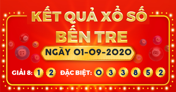 Xổ số Bến Tre ngày 1 tháng 9