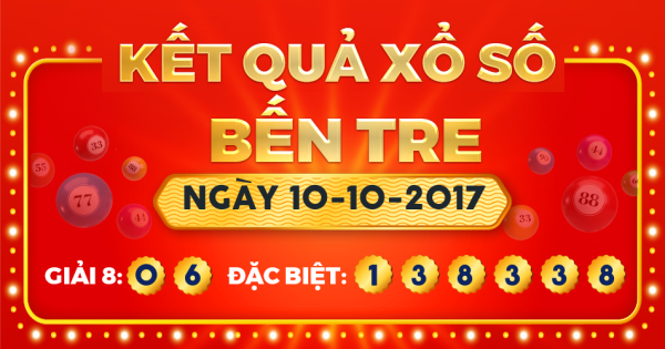 Xổ số Bến Tre ngày 10 tháng 10