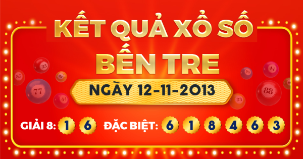 Xổ số Bến Tre ngày 12 tháng 11