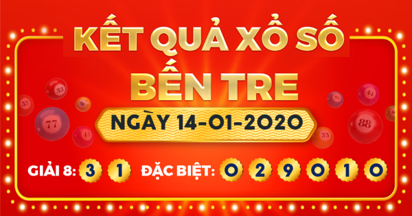 Xổ số Bến Tre ngày 14 tháng 1