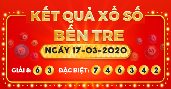 Xổ số Bến Tre ngày 17 tháng 3