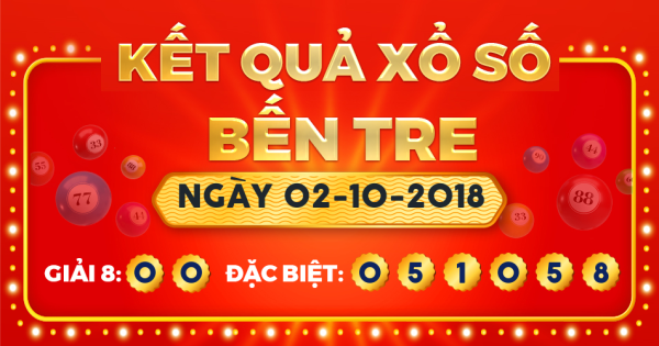 Xổ số Bến Tre ngày 2 tháng 10