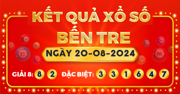 Xổ số Bến Tre ngày 20 tháng 8