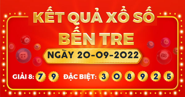 Xổ số Bến Tre ngày 20 tháng 9