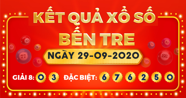 Xổ số Bến Tre ngày 29 tháng 9