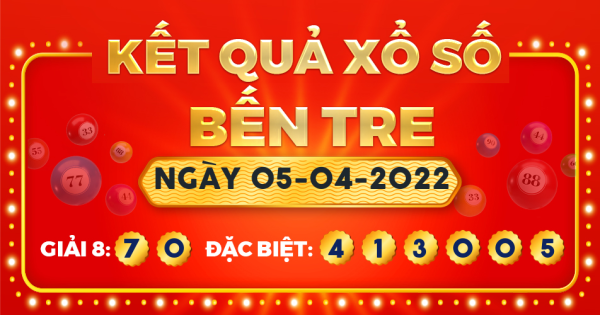 Xổ số Bến Tre ngày 5 tháng 4