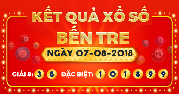 Xổ số Bến Tre ngày 7 tháng 8