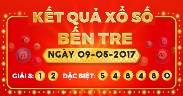 Xổ số Bến Tre ngày 9 tháng 5