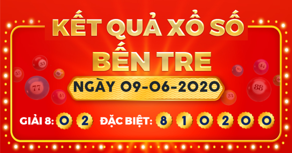 Xổ số Bến Tre ngày 9 tháng 6